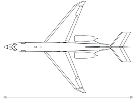 湾流 G280公务机大小