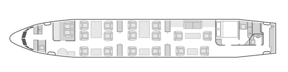 波音 BBJ 737-800客舱布局